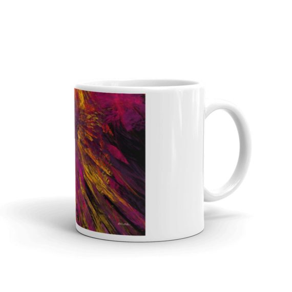 Fractal Art Mug - "Abstract 2" - 11oz - Side View