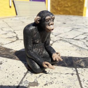 Meditating Monkey Sculpture