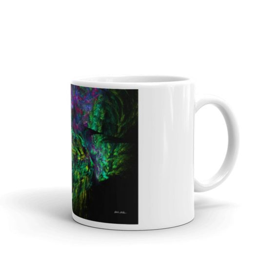 Fractal Art Mug - "Nebula" - 11oz - Side View