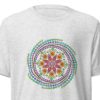 White Rainbow Spiral Mandala Unisex T-Shirt