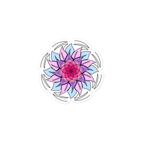Flower Zen Mandala #19 Vinyl Sticker