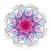 Flower Zen Mandala #19 Vinyl Sticker