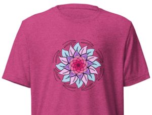 Berry Floral Mandala Unisex T-Shirt